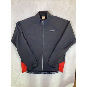 Baleaf Men's Softshell Cycling Jacket 2XL Lined Black Red Reflective Walking